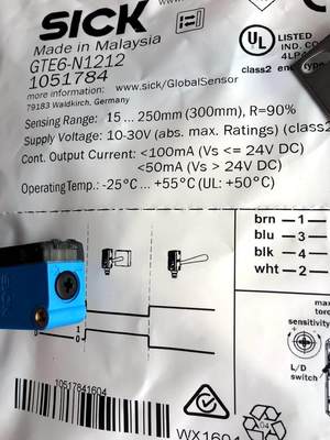 西克SICK传感器GT6EN12-12 UXFN121 GTB6-N1211 N1212 GTB6-P1121