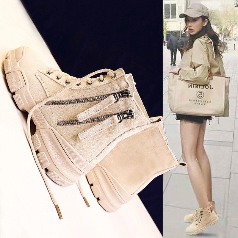 雪地靴女2019新款秋冬季百搭加絨瘦瘦短靴棉鞋韓版網紅厚底馬丁靴在類目 女鞋, 靴子中 - 來自Buy2taobao.com提供專業的淘寶代購服務