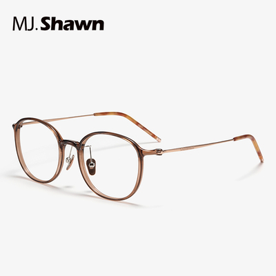 MJ Shawn近视眼镜女可配度数散光超轻透灰防蓝光眼镜框