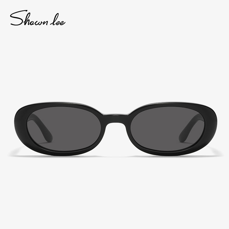 Shawnlee2025新款蒋依依同款复古猫眼墨镜女遮阳窄框太阳眼镜防晒