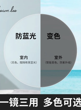 Shawnlee镜片官方旗舰配眼镜非球面1.67超薄近视防蓝光眼镜片定制