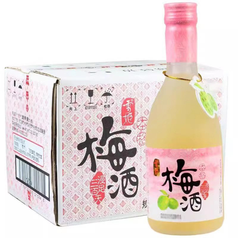 日式雪姬梅酒青梅果子酒 355ml*12瓶包女士低度果酒酸甜清酒