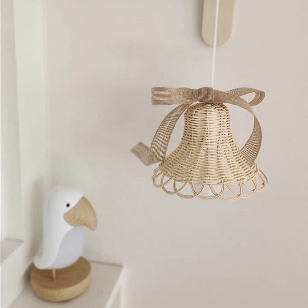 ins北欧风手工儿童房印尼藤编织