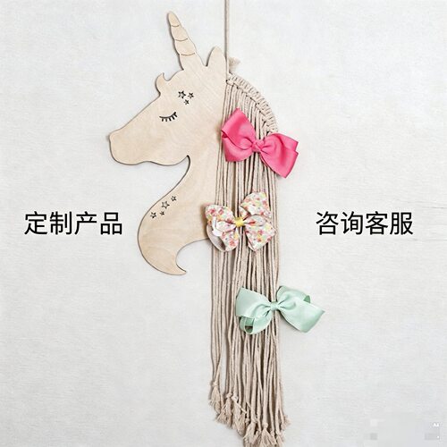 定制手工制品独角兽儿童发夹