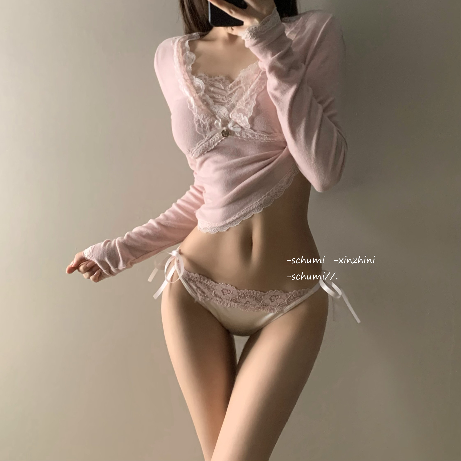锦色绮梦*法式性感缎面绑带内裤女纯欲可解蕾丝纯棉裆女生三角裤