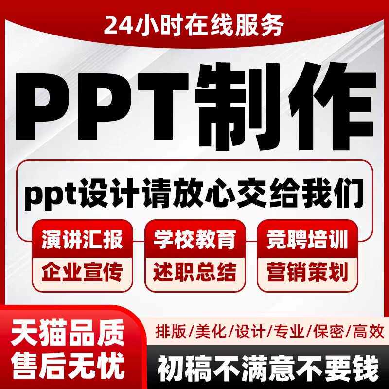 ppt代制作定制做美化修改企业商务服务