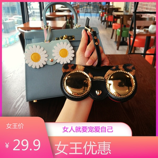 便携眼镜盒ins时尚 眼镜袋可爱太阳眼镜保护套少女眼镜夹男墨镜包