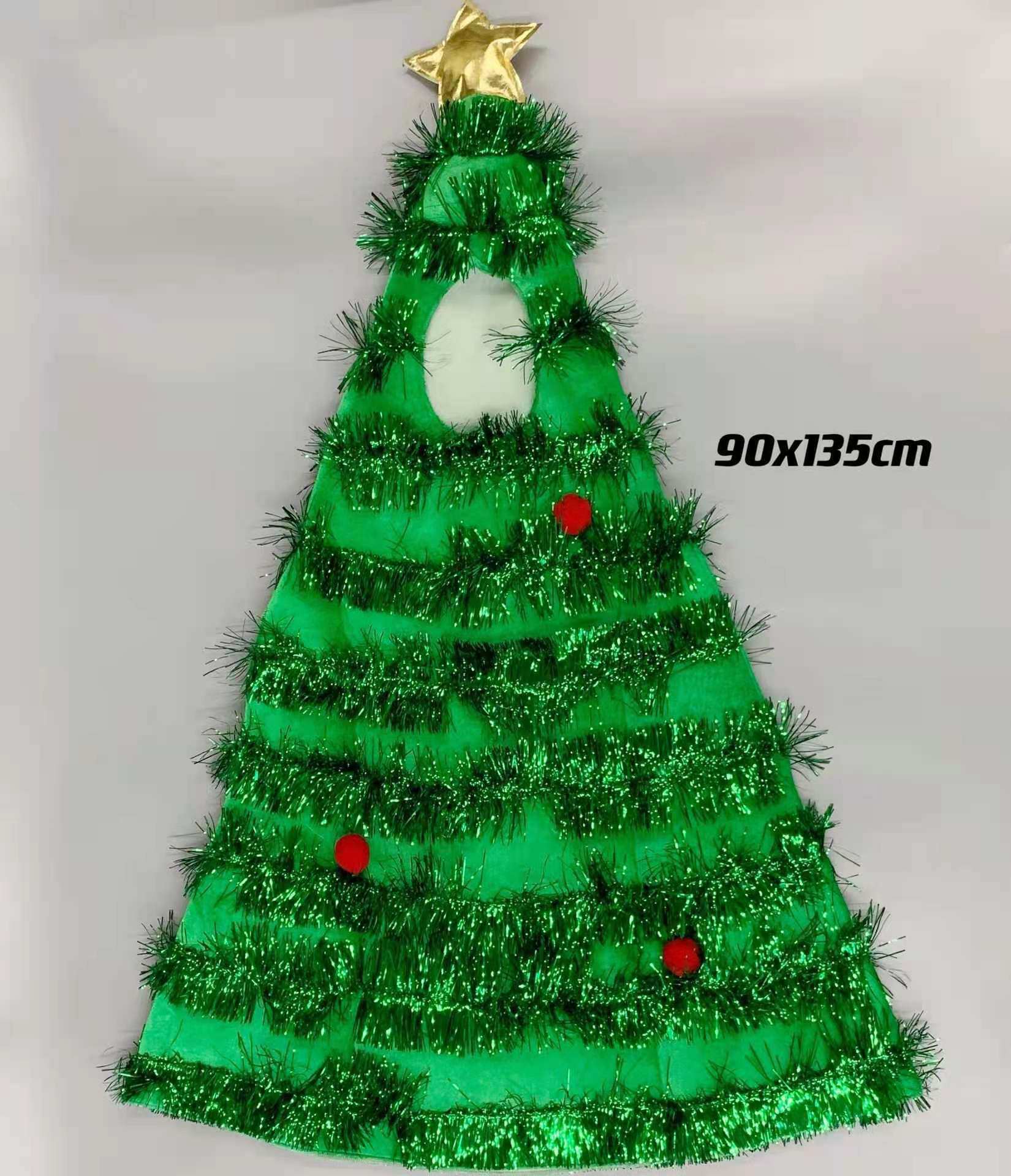 圣诞节儿童衣服圣诞树装扮服装cos服圣诞树圣诞老人幼儿圣诞装