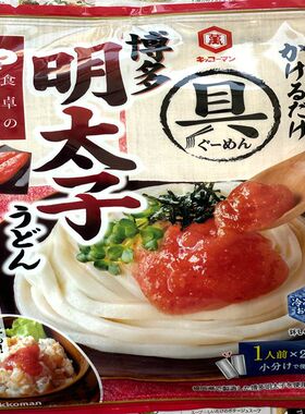 现货日本原装 kikkoman高菜明太子乌冬面酱 まぜうどん  素面酱