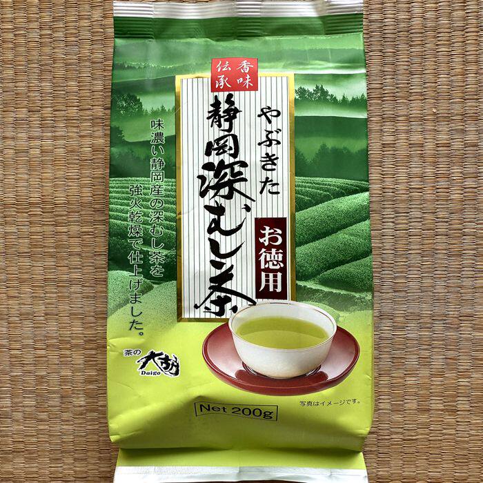现货日本原装 茶之大胡 静冈县产深蒸茶 绿茶 煎茶 200g
