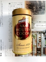 新到日本van Houten cocoa 片冈物产 纯可可粉朱古力粉大罐200g