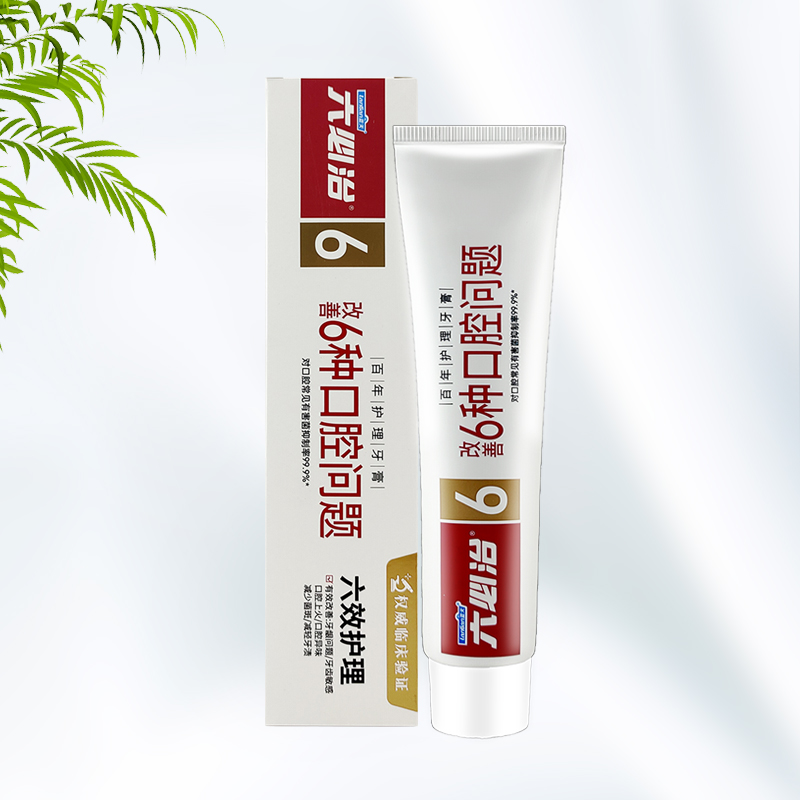 蓝天六必治家庭装薄荷护理牙膏