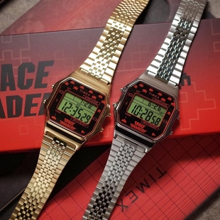 代购天美时Timex x Space Invaders太空侵略者联名款屏显石英手表