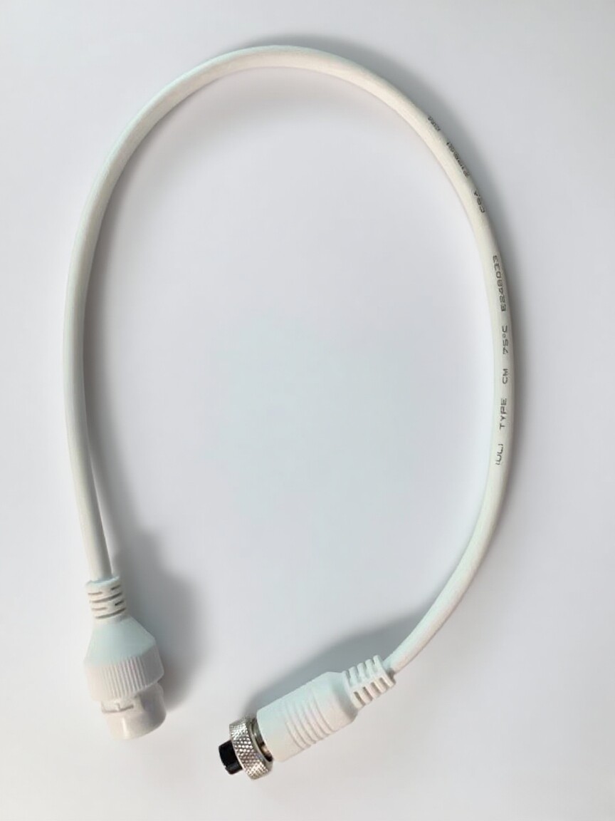 海康威视车载硬盘录像机6孔GX12航空头转RJ45网口转接线50cm