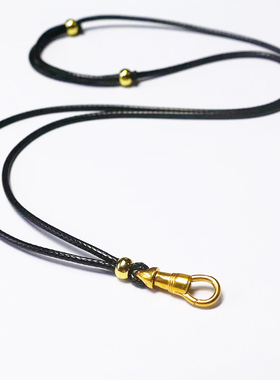 弹簧扣调节佛牌蜡绳方便唐卡绳