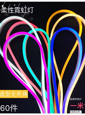 LED灯带220V霓虹灯亮化软管灯吊顶KTV招牌造型led柔性灯家用酒店