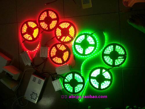 LED灯带 七彩防水 高亮客厅LED5050 12V低压安全 60灯珠 遥控LED - 封面