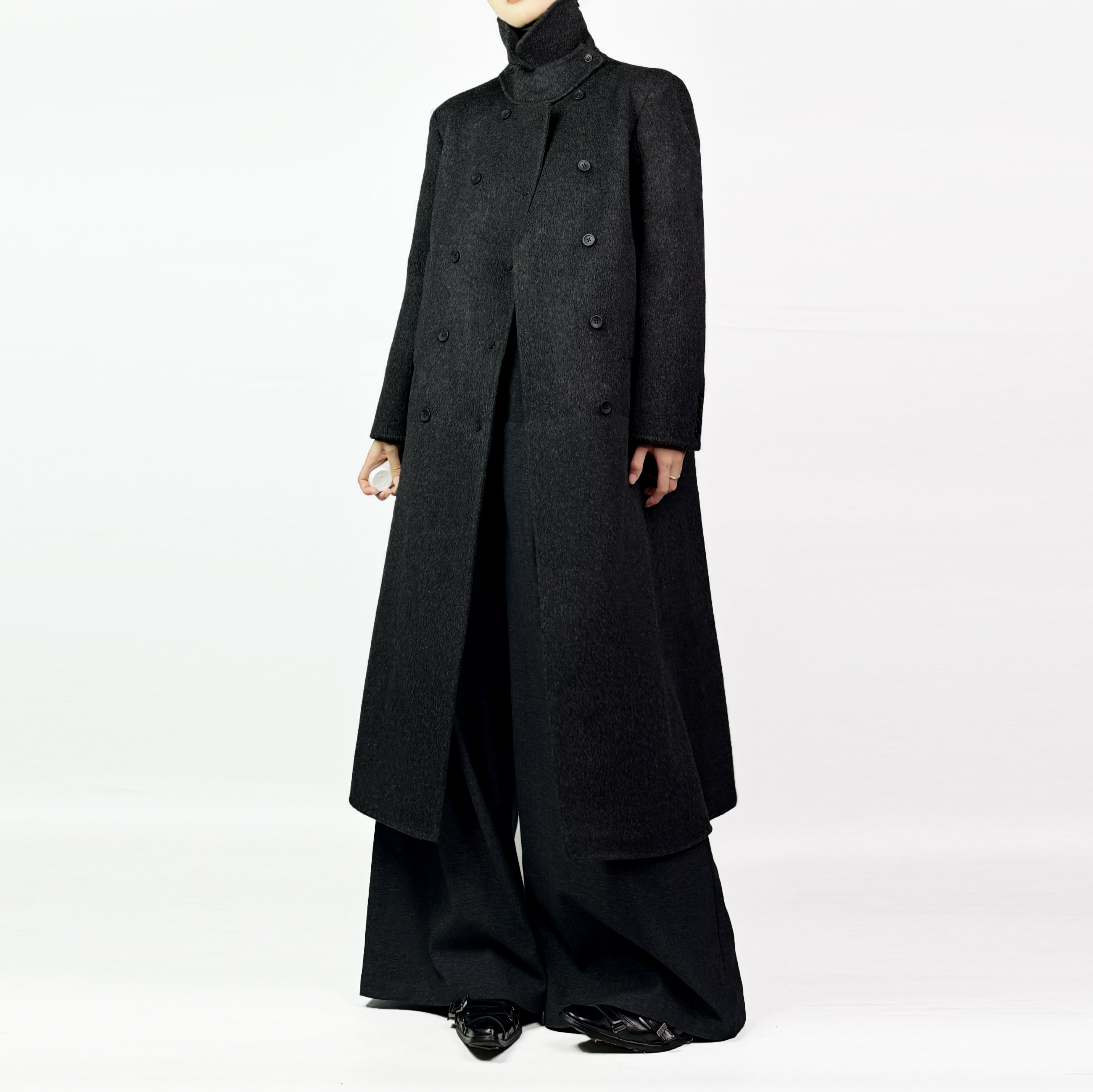 解余JIEYU 正肩双排扣廓形羊毛大衣,女装/女士精品,毛呢外套,淘宝优惠券,粉丝福利购,淘宝优惠卷