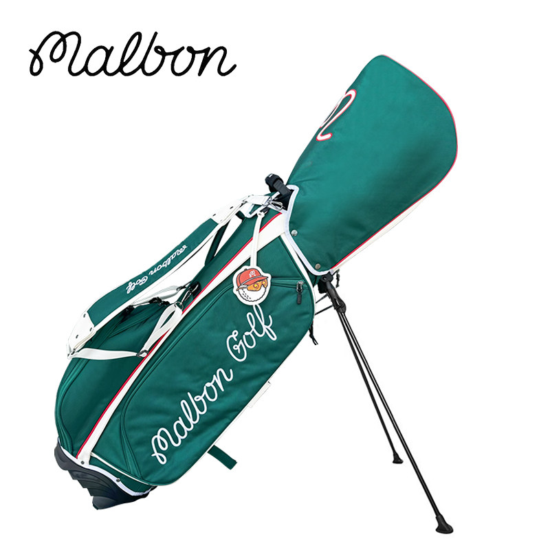 25新款韩国malbon高尔夫球包男女通用支架球包球杆轻便双帽帆布包