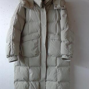 2024冬季新款时尚韩版休闲纯色连帽长款羽绒服外套Y309167Y