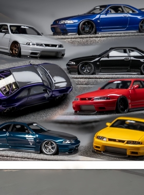 技研所 Zonzo 1:64 Active Widebody R33 树脂仿真汽车模型
