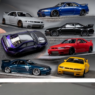 技研所 Zonzo 1:64 Active Widebody R33 树脂仿真汽车模型