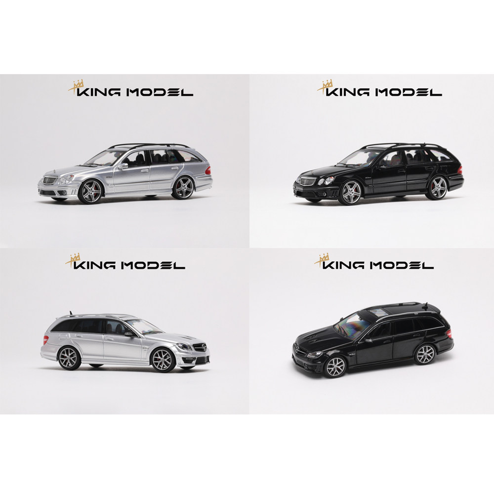 King Model 1:64 奔驰 AMG E63 C63 旅行版 合金仿真汽车模型