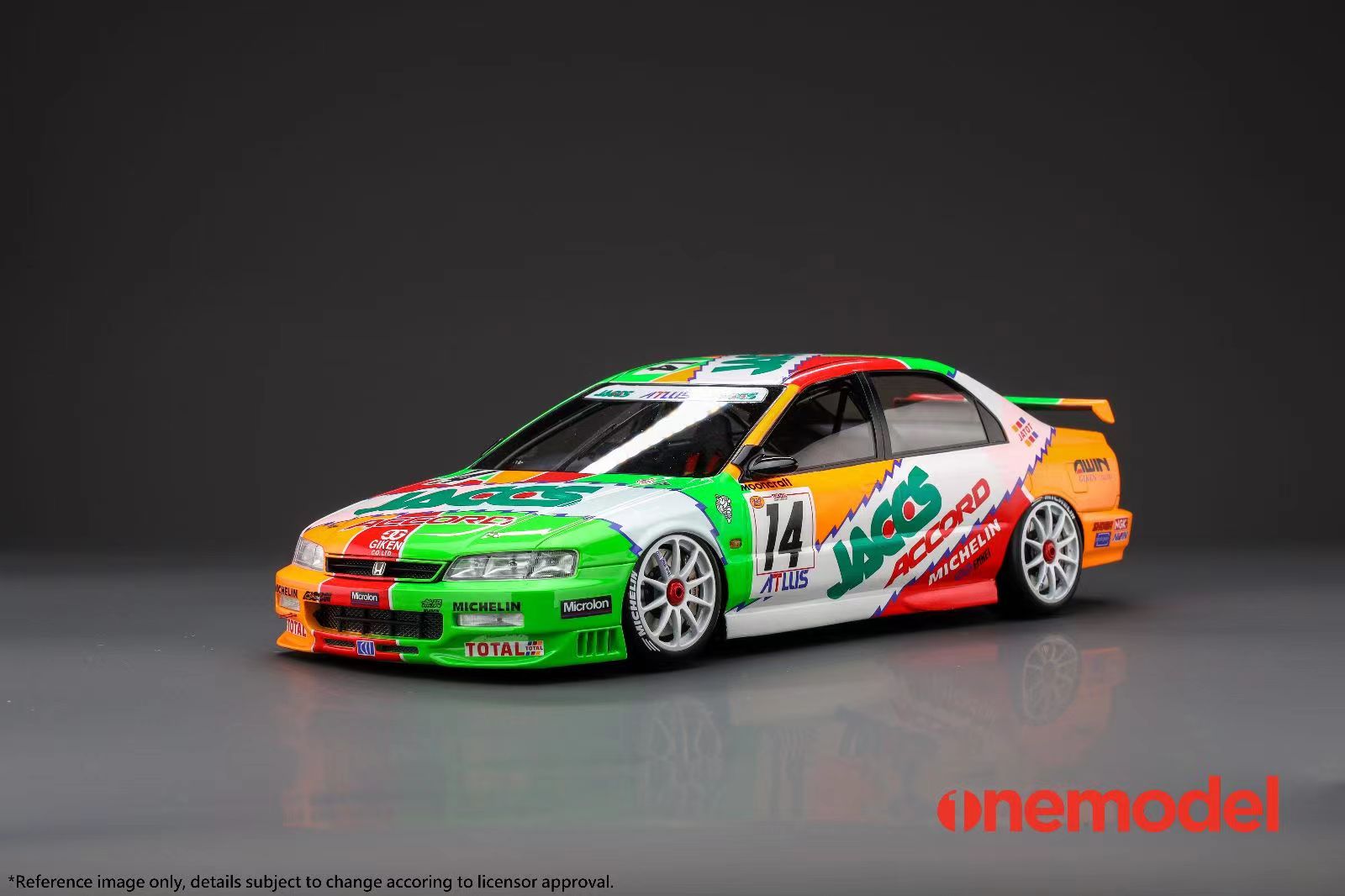 Onemodel 1/18 本田 Accord CD6 JACCS 14# 树脂仿真汽车模型