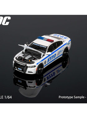 TPC 1:64 道奇 战马 Dodge Charger NYPD 可开盖 合金汽车模型