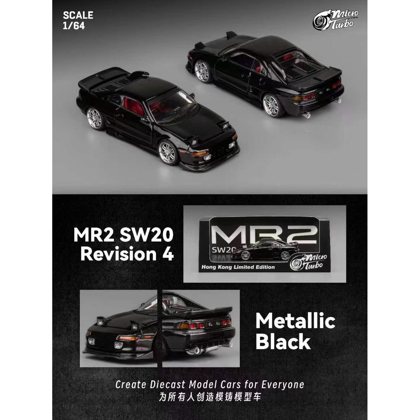Micro Turbo 1:64 本田 MR2 SW20 Revision 4 Ver.2 合金汽车模型