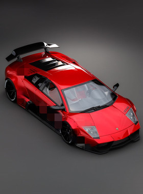 Works Project 1/18 兰博基尼 LP700 LBWK 电镀红 仿真汽车模型