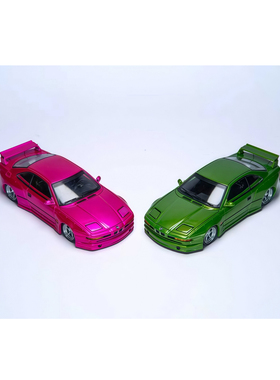 Rhino Model 1:64 宝马 850CSi E31 宽体改装版 可跳灯 汽车模型