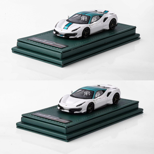 Rotating Wheel 1:64 法拉利 488 PISTA 小绿帽 树脂仿真汽车模型