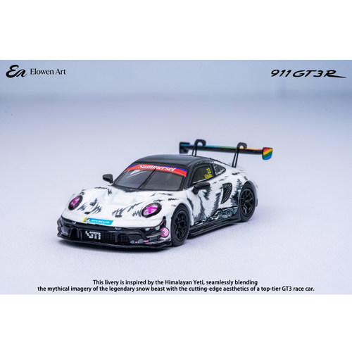 Elowen Art 1:64 保时捷 911 GT3 雪怪 合金仿真汽车模型