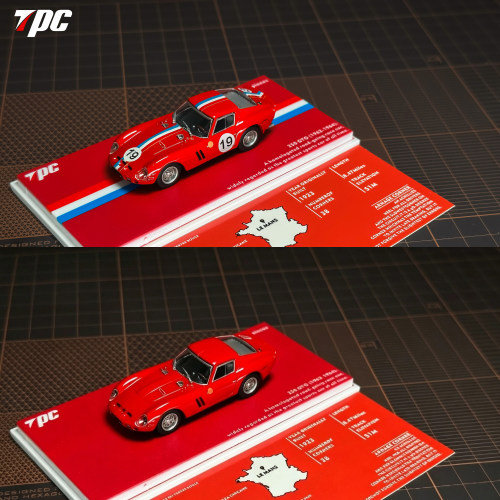 TPC 1:64 法拉力 250GTO 19#冠军车 合金仿真汽车模型