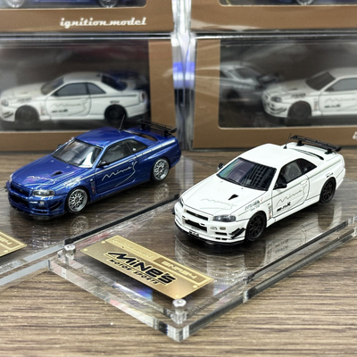 Ignition IG 1:64 尼桑 SKYLINE R34 MINE'S 树脂仿真汽车模型