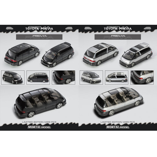 Mortal 1:64 TOYOTA PREVIA 丰田 大霸王 合金仿真汽车模型
