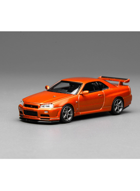 Motorhelix 1:64 尼桑 Skyline GTR R34 V-SPEC II 合金汽车模型
