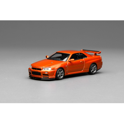 Motorhelix 1:64 尼桑 Skyline GTR R34 V-SPEC II 合金汽车模型