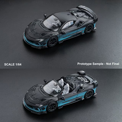 DCM 1:64 Mansory SF90 F9XX 黑蓝渐变 合金汽车模型