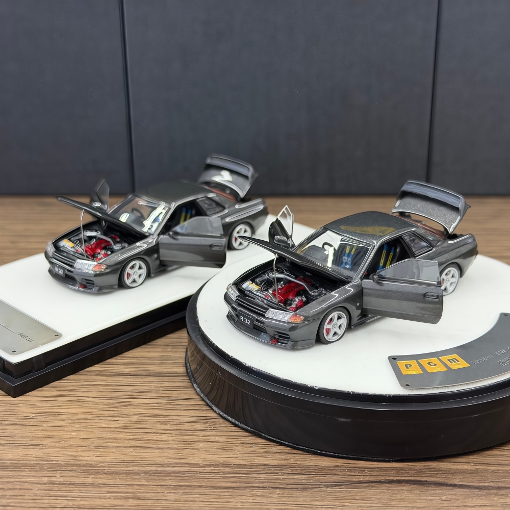 PGM 1:64 尼桑 GTR R32 合金全开 仿真汽车模型