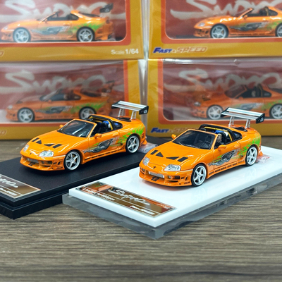 Fast Speed 1:64 丰田 Supra A80 Targa Bomex 合金汽车模型