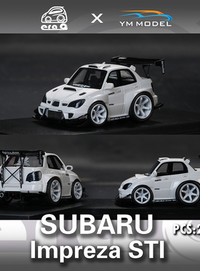 YM MODEL 1:64 Subaru impreza STI Voltex 迷你蛋车Q车 汽车模型