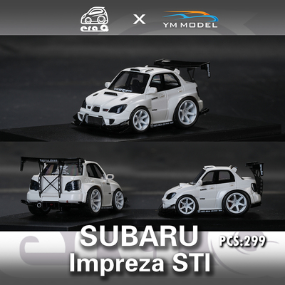 YM MODEL 1:64 Subaru impreza STI Voltex 迷你蛋车Q车 汽车模型