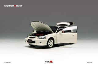 Motorhelix 1:18 本田 CIVIC EK9 TYPE-R 合金全开 仿真汽车模型