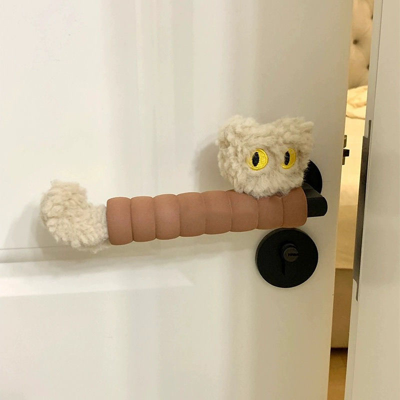 ins风可爱卡通新款猫咪门把手保护套ins风防撞房间家用防静电宿舍