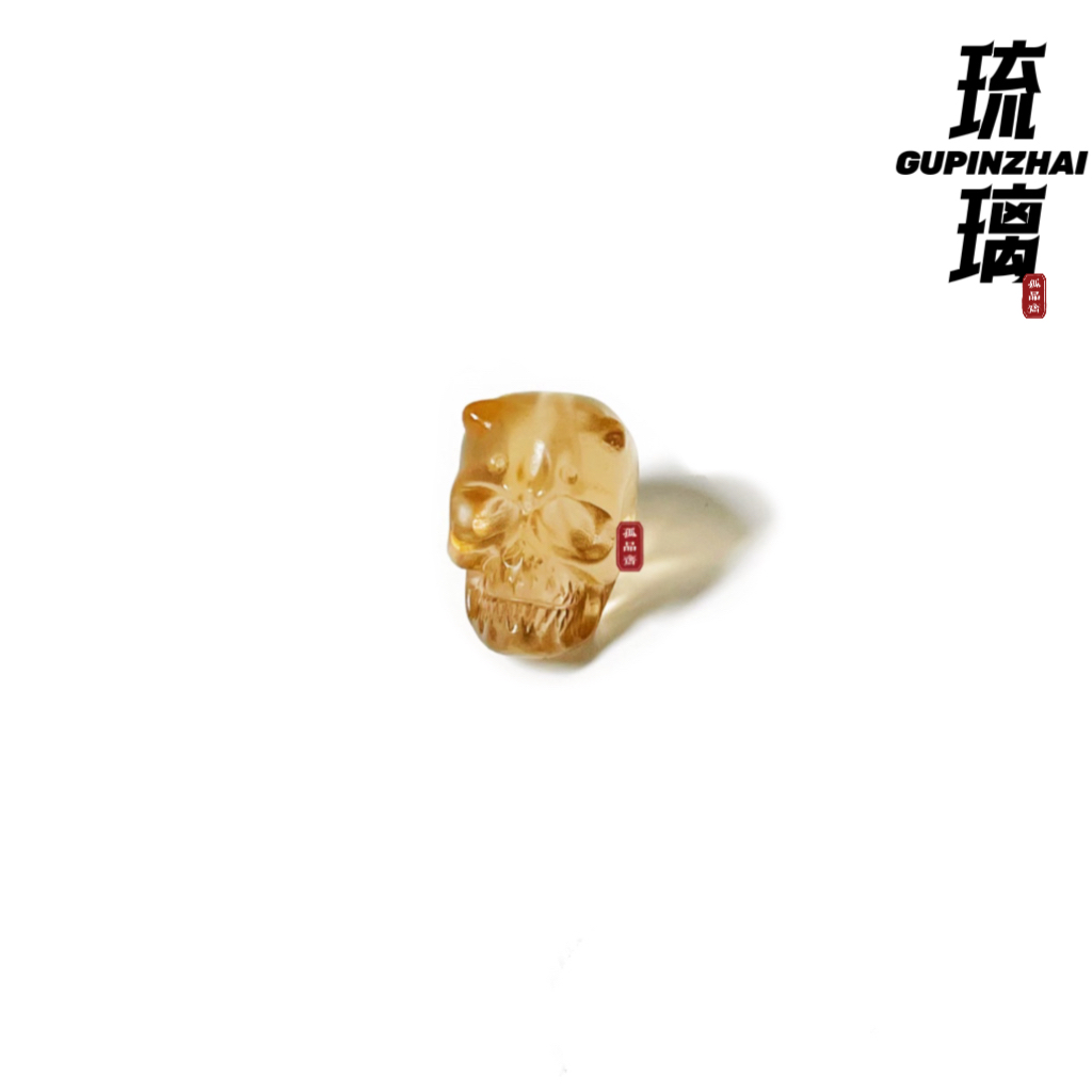 精品雪巴琉璃骷髅diy配饰