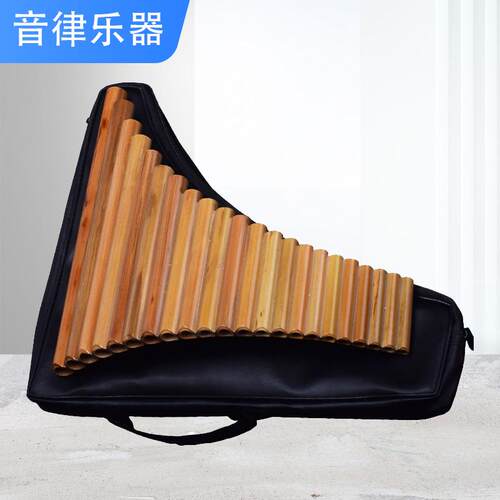 专业22管苦竹排箫C儿童F成人G调排笛精制演奏学生初学排箫竖吹萧