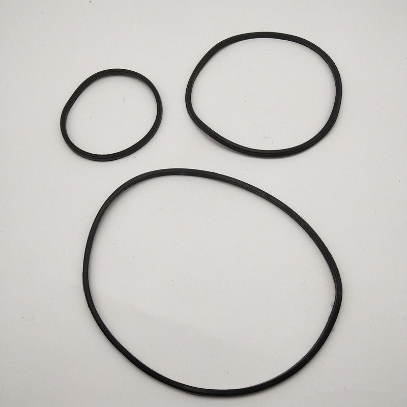 卫浴配件大花洒头o型凹槽圈密封圈顶喷带卡槽橡胶圈垫黑色4/6/8寸