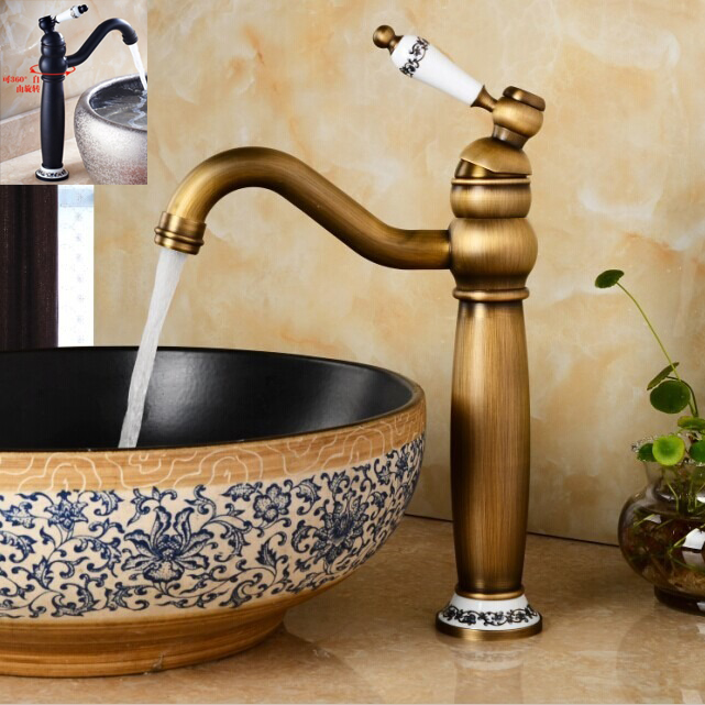 加高卫浴欧式仿古陶瓷台盆龙头